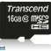 Transcend MicroSD / SDHC-kort 16 GB klasse10 (uten adapter) TS16GUSDC10 bilde 1