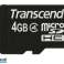Transcend MicroSD Card 4GB SDHC Cl.  ohne Adpater  TS4GUSDC4 Bild 1