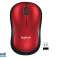 Logitech Wireless Mouse M185 RED EWR2 910-002237 image 1