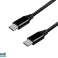 Kabel USB 2.0 LogiLink USB-C na USB-C černý 0,3m CU0153 fotka 1