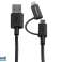 STARTECH Apple Lightning Micro USB to USB cable iPhone iPad 1m LTUB1MBK image 1