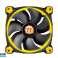 Thermaltake PC Case Fan Riing 14 LED Gul CL-F039-PL14YL-A billede 1