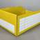 500 pcs. Yellow storage boxes 285 x 197 x 108 mm, remaining stock pallets wholesale for resellers image 1