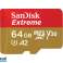 SanDisk microSDXC 64GB Extreme V30 UHS I U3 Cl10 SDSQXA2 064G GN6MA Bild 3