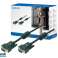 Cablu LogiLink VGA 2x mufă cu miez de ferită negru de 15 metri CV0017 fotografia 1