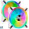 Corsair Fan iCUE QL140 RGB LED PWM Dual Fan Kit Hvid CO-9050106-WW billede 1