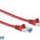 Patch cable CAT6a RJ45 S/FTP 1m red 75711 R image 2