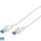 Patch Cable CAT6a RJ45 S/FTP 5m white 75715 W image 1