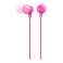 Słuchawki Sony MDR-EX15LPPI EX Series, różowe MDREX15LPPI.AE zdjęcie 1