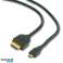 CableXpert HDMI male naar micro D-male zwarte kabel 1,8 m CC-HDMID-6 foto 1
