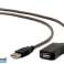 CableXpert Active USB hosszabbító kábel 10 méter fekete UAE-01-10M kép 1