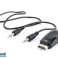 CableXpert HDMI to VGA Audio Adapter Single-Port Black A-HDMI-VGA-02 image 1