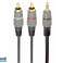 CableXpert 3.5 mm stereo plug to 2 RCA plugs 10m cable CCA 352 10M Bild 1
