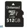 Intenso microSD Karte UHS I Premium   512 GB   MicroSD   Klasse 10   UHS I   45 MB/s   Class 1  U1 Bild 1