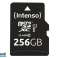 Intenso microSD kortelė UHS-I Premium - 256 GB - MicroSD - 10 klasė - UHS-I - 45 MB/s - 1 klasė (U1) nuotrauka 1