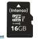 Intenso 16 GB - MicroSDHC - Клас 10 - UHS-I - 90 MB/s - Клас 3 (U3) 3433470 картина 1