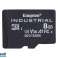 KINGSTON Industrial 8GB microSDHC, geheugenkaart SDCIT2/8GBSP foto 1