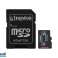 Kingston 16GB Industrial microSDHC C10 A1 pSLC karte+ SD adapteris SDCIT2/16GB attēls 1