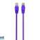 Cablu de corecție CableXpert CAT5e UTP, violet, 0,5 m - PP12-0,5M/V fotografia 1