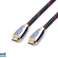 Cable HDMI Reekin - 1,0 metros - FULL HD Metal Grey/Gold (Hi-Speed w. Eth.) fotografía 2