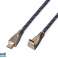 Reekin HDMI-kabel - 1,0 meter - FULL HD metal plug 90 graden (Hi-Speed w. Ether.) foto 1