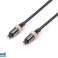 Reekin Toslink Cable de Audio Óptico - 1,0m PREMIUM (Negro) fotografía 4