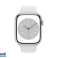 Apple Watch Series 8 GPS Сотовый 45 мм серебристый алюминиевый чехол белый MP4J3FD / A изображение 1