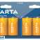 Varta Batterie Alcalina, Mono, D, LR20, 1,5 V - Longa duração, Blister (4-Pack) foto 1