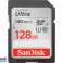 SanDisk Ultra 128 ГБ SDXC 140 МБ/с SD SDSDUNB-128G-GN6IN повышенной емкости изображение 1