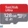 SanDisk Ultra 128GB MicroSDXC 140MB/s+SD Adapter SDSQUAB-128G-GN6 image 1