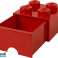 LEGO skuff for oppbevaringsklosser 4 RED (40051730) bilde 1