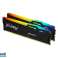 Kingston Fury Beast RGB Kit 2 x 16 ГБ DDR5 5200MT/с CL40 KF552C40BBAK2-32 зображення 1