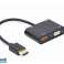 CableXpert HDMI to HDMI Female + Audio Adapter Cable,A-HDMIM-HDMIFVGAF-01 image 1