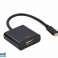 CableXpert USB Type-C naar HDMI Adapter, zwart - A-CM-HDMIF-03 foto 1