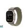 Apple Watch Ultra 2 titaani 49 mm:n GPS-kenno. Alppien silmukka oliivi M MREY3FD/A kuva 2