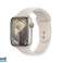 "Apple Watch S9" lydinys. 45 mm GPS korinio "Starlight Sport Band" S / M MRM83QF / A nuotrauka 2
