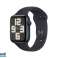 Apple Watch SE Alaşımı. 44mm GPS Gece Yarısı Spor Bandı M/L MRE93QF/A fotoğraf 1