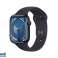 Сплав Apple Watch S9. 45-мм GPS стільниковий опівнічний спортивний браслет S/M MRMC3QF/A зображення 1