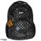 Youth school backpack 4 compartments checkerboard 17 inches image 2