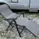 Reclining sun lounger in a set with a cushion - fully adjustable, high quality image 3