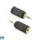 CableXpert 6.35 mm kuni 3.5 mm heliadapteri pistik A-3.5F-2.5M foto 1