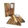 Tábuas de corte de madeira de acácia com cabo de metal 30x40cm foto 5
