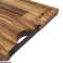 Acacia houten snijplanken met metalen handvat 30x40cm foto 4