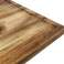 Acacia houten snijplanken met metalen handvat 30x40cm foto 6