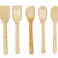 PR-1573 Set of wooden kitchen utensils 5-piece - with wooden stand image 1