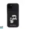 Karl Lagerfeld iPhone 15 Plus &amp; 14 Plus Zadní kryt - SAFFIANO J-TOO CARDSLOT - Černý fotka 2