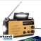 Kľukové rádio, prenosné (solárne) rádio s LED baterkou fotka 3