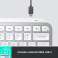 Клавіатура Logitech MX Keys Mini для бізнесу БЛІДО-СІРА КЛАВІАТУРА DEU BT зображення 6