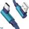 KK21U USB TO USB C ANGLED CABLE BLUE image 3