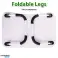 Mesa plegable multiusos para portátil con pizarra blanca | Mesa de estudio para trabajar desde casa, clases en línea, juegos de cartas y niños | Escritorio | Incluír- fotografía 2